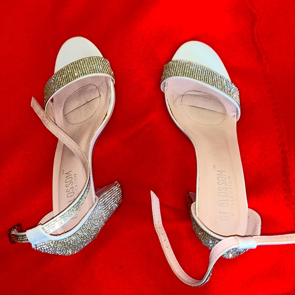 Sparkly bridesmaid shoes worn once